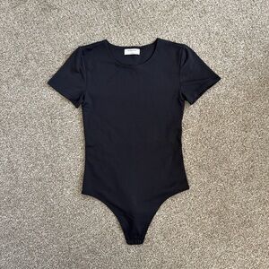Zara Black Short Sleeve Bodysuit for Kids